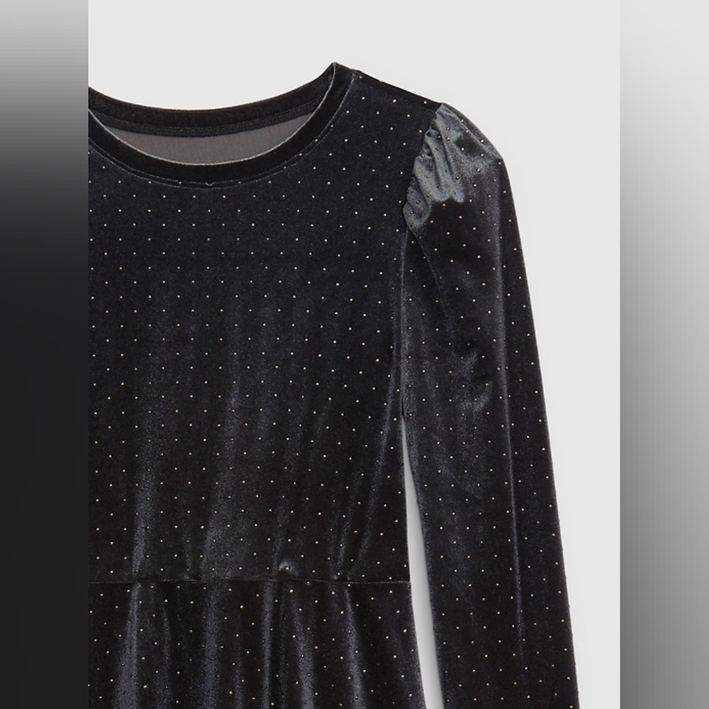 GAP KIDS Girls Velvet Skater Dress Size Large 10 NWT - Picture 4 of 6